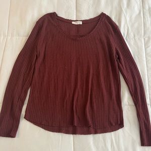 Light red long sleeve size medium but fits small, great condition!